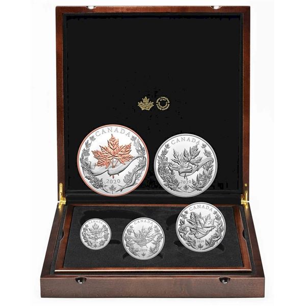2020 The Canadian Maple Masters Collection - Pure Silver Coin Set.  Tax Exempt.
