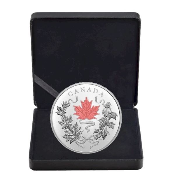 2021 $100 Our National Colours - Pure Silver Coin.  No outter box.  Tax Exempt.