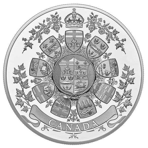 2021 $250 Archival Treasures: 1912 Heraldic Design - Pure Silver Coin.  Tax Exempt.