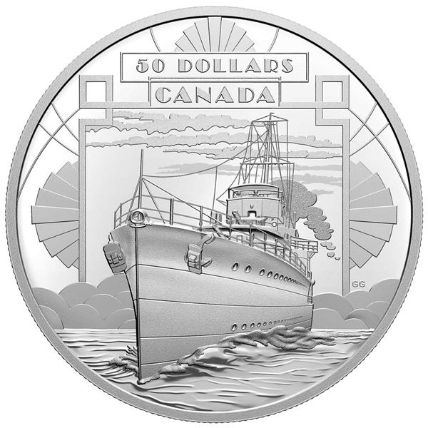 2021 $50 The First 100 Years of Confederation: Coming of Age - Pure Silver Coin. Includes case w/coi