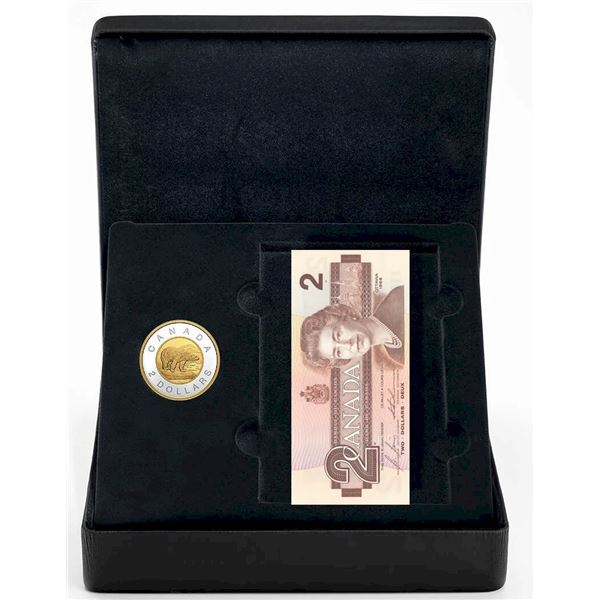 2021 25 Years of the $2 Piece: From Bill to Coin Numismatic Set.  No Case.