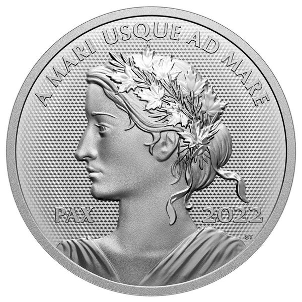 2022 $50 Peace Dollar - Pure Silver Coin.  Tax Exempt.