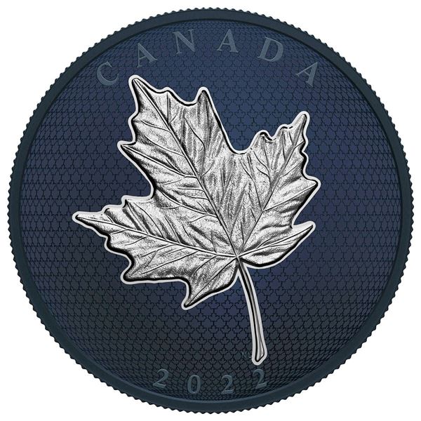 2022 $50 Maple Leaves in Motion - Pure Silver Coin.  Tax Exempt.