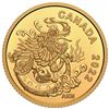 Image 1 : 2022 $8 Earth Dragon - Pure Gold Coin.  Tax Exempt.