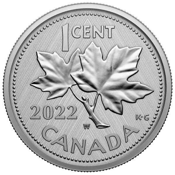 2022 1¢ 10th Anniversary of the Farewell to the Penny W Mint Mark - Pure Silver Coin.  Tax Exempt.