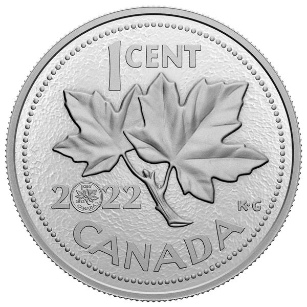 2022 1¢ 10th Anniversary of the Farewell to the Penny W Mint Mark - Pure Silver Coin. Includes case 