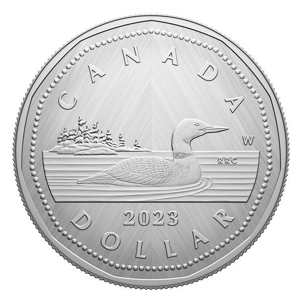 2023 $1 Tribute: W Mint Mark - Loon - Fine Silver Coin.  Tax Exempt.