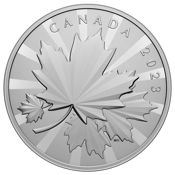 2023 $250 Multifaceted Maples - Pure Silver Kilo Coin. Includes COA/Case. Tax Exempt.