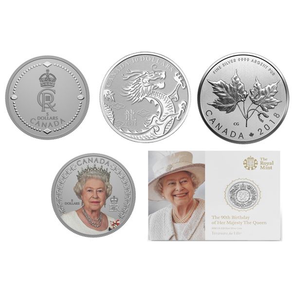 2023 $5 His Majesty King Charles III's Royal Cypher, 2022 $5 A Portrait of Queen Elizabeth II, 2018 