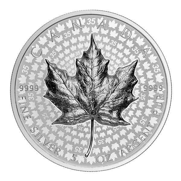 2023 $50 Ultra-High Relief 5-Oz. SML - Pure Silver Coin.  Tax Exempt.