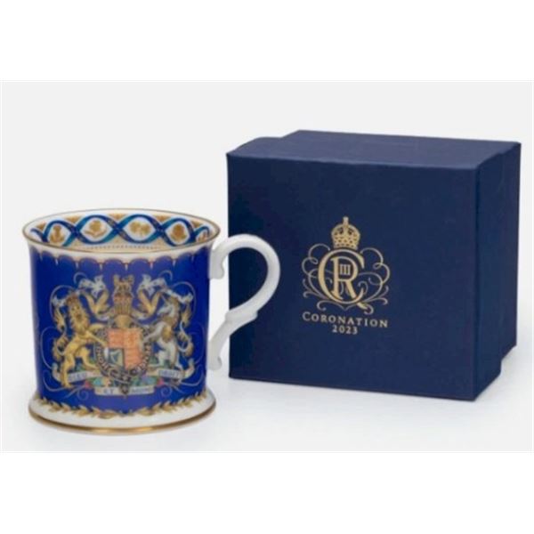2023 The King Charles III & Camilla Coronation Coffee Mug - Buckingham Palace Decorated Mug.