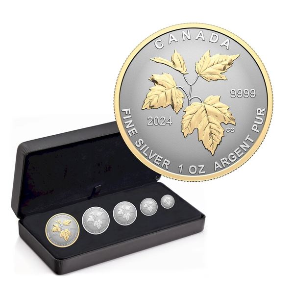 2024 Canada's Autumn Beauty - Fine Silver Fractional Set.  Tax Exempt.