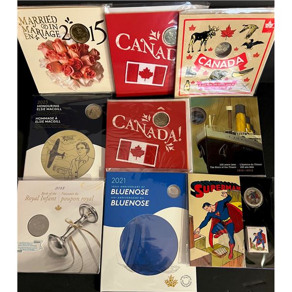 RCM Lot;  includes several UNC sets, Coin & Stamp Sets and more.  See Pic.