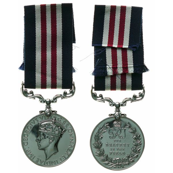 Militaria Medal;  Canadian/British (MM) For Bravery in the Field to ''C.Q.M. SGT.Y.A. TREMBLAY B1643