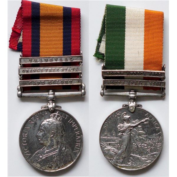 Militaria Medals; British King's South Africa Medal to ''6509 PTE. J. CAMERON. A.&S. HIGHRS:'' w/SA 