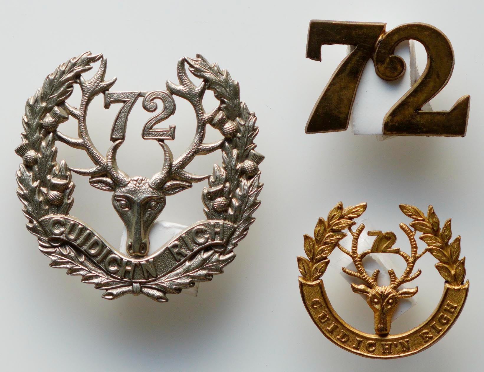 Militaria Insignia Pre WW1; 72nd Regiment Seaforth Highlanders of ...