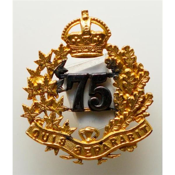 Militaria Insignia Pre WW1;  75th Lunenburg Regiment Officer's Cap Badge.