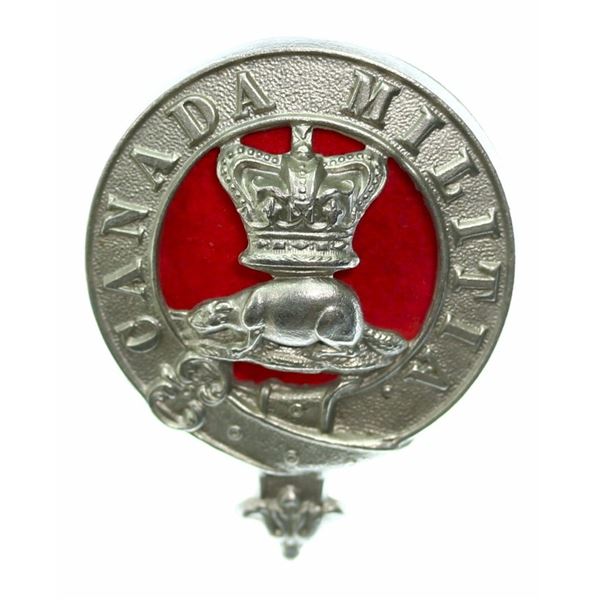 Militaria Insignia Pre WW1;  Canada Militia (QVC) Officer's Glengarry Badge #MS1. Circa 1866 (Fenian