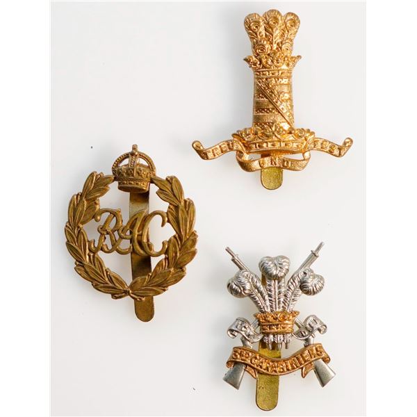 Militaria Insignia Pre WW1; British 3rd Carabiniers. Royal Armoured Corps & 11th Hussars Regiment Ca