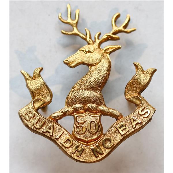 Militaria Insignia C.E.F. 16th Canadian Light Horse Cap Badge.