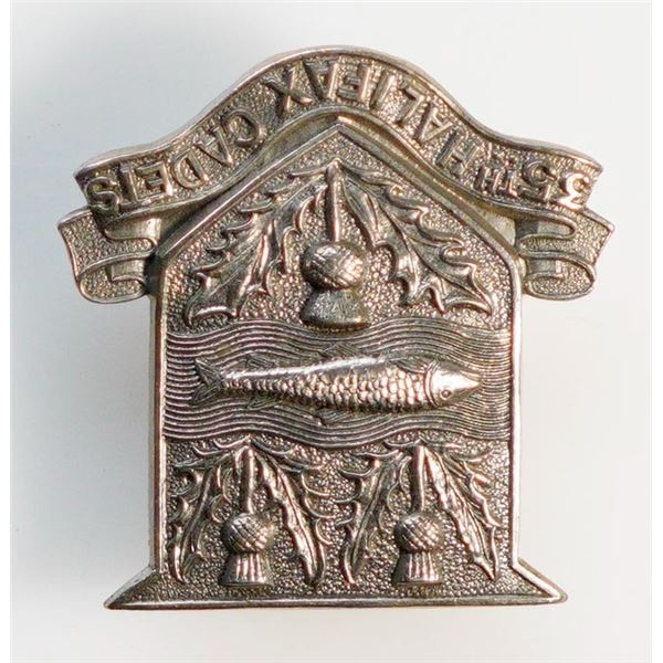 Militaria Insignia C.E.F. WW1; 35th Halifax Cadets Cap Badge.