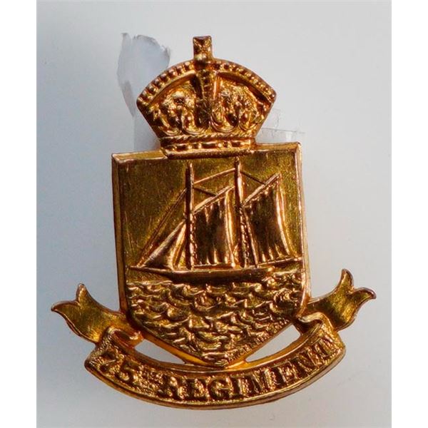 Militaria Insignia C.E.F. WW1; 75th Militia Regiment (Lunenburg. Nova Scotia) Badge.