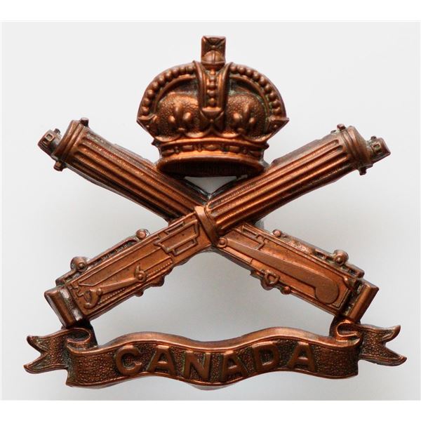 Militaria Insignia C.E.F. WW1; Machine Gun Corps Bronze Cap Badge.  See Pic.