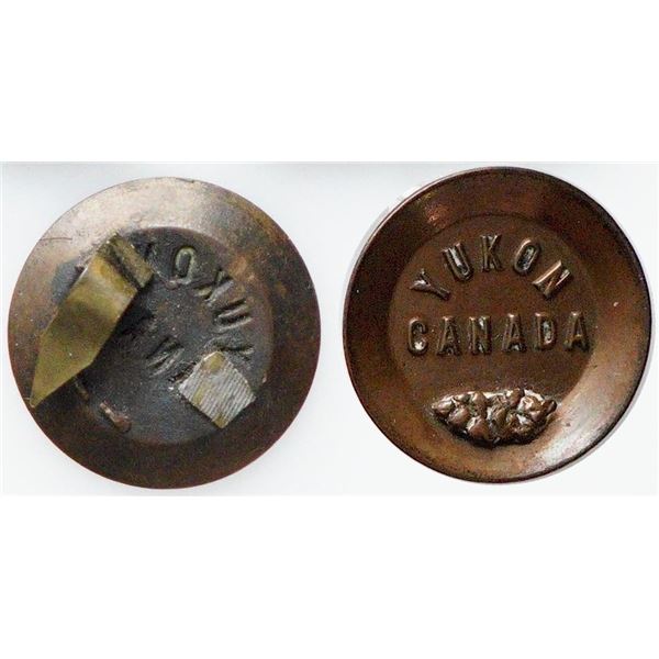 Militaria Insignia C.E.F. WW1; Yukon Canada Infantry Company Pan Shaped Collar badge.  See Pic.