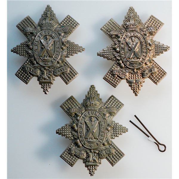 Militaria Insignia C.E.F. WW1; British Highland Cyclists Battalion Territorial Force Black Watch. Bl