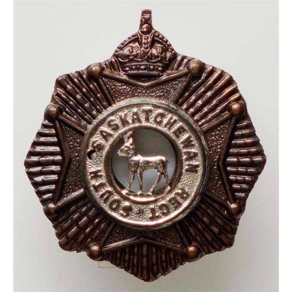 Militaria Insignia 1920-50;  South Saskatchewan Regiment Officers Collar Badge.  See Pic.