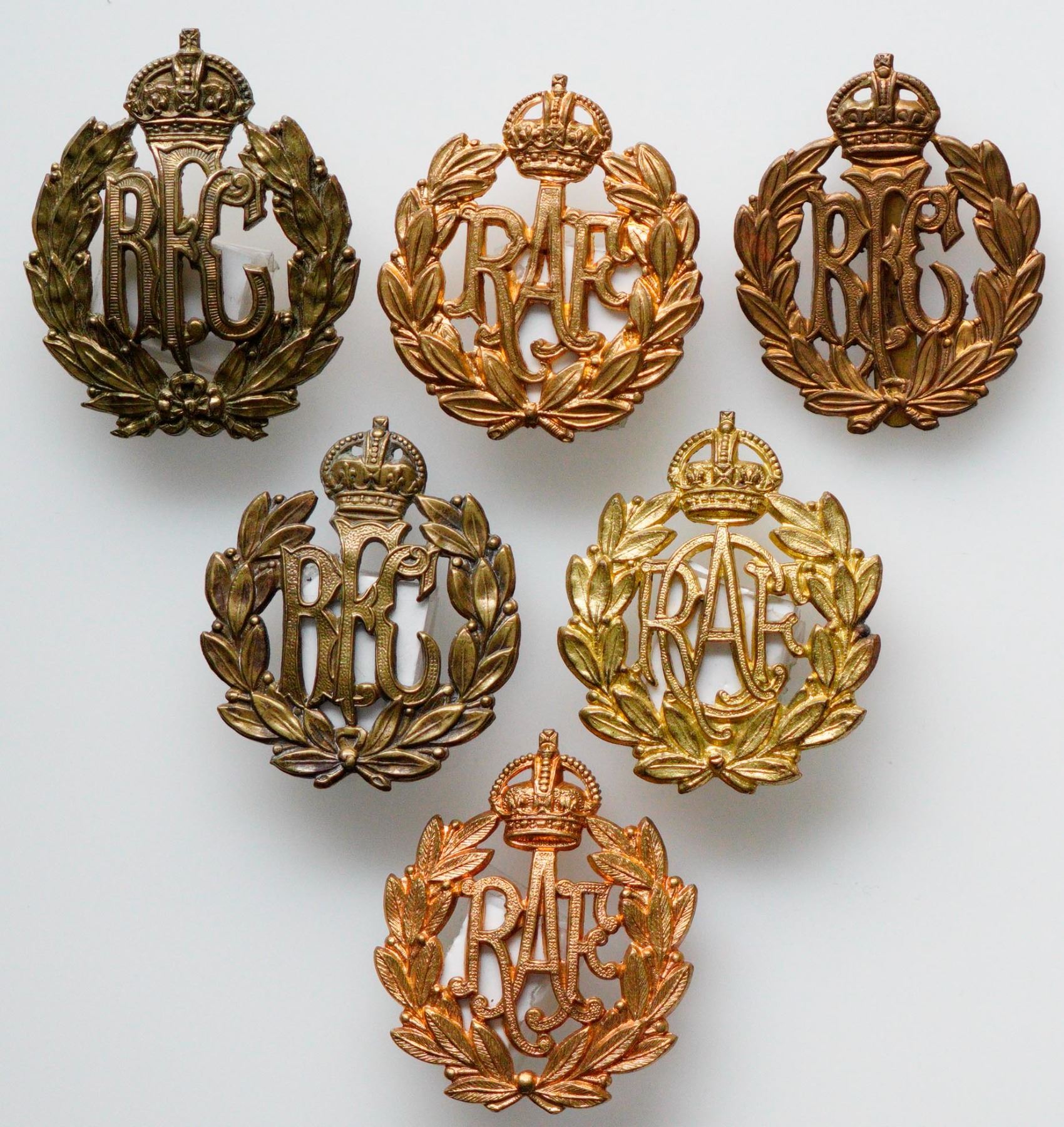 Militaria Insignia 1920-50; British/Canadian RAF. RFC & RCAF Cap Badges ...