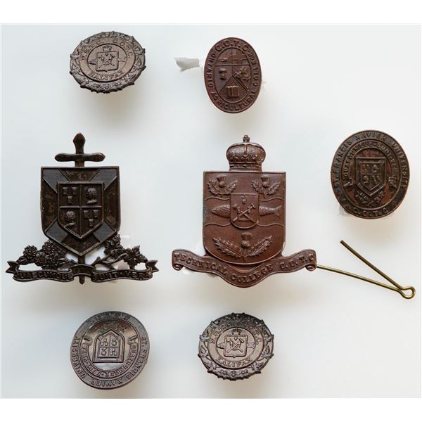 Militaria Insignia 1920-50;  COTC - Canadian Officer's Training Corps Francis Xavier. Halifax Cadets