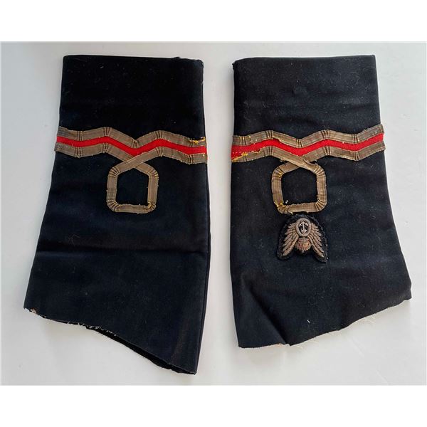 Militaria Insignia;  WWII British Royal Navy Fleet Air Arm (FAA) badge still on the coat sleeve (coa