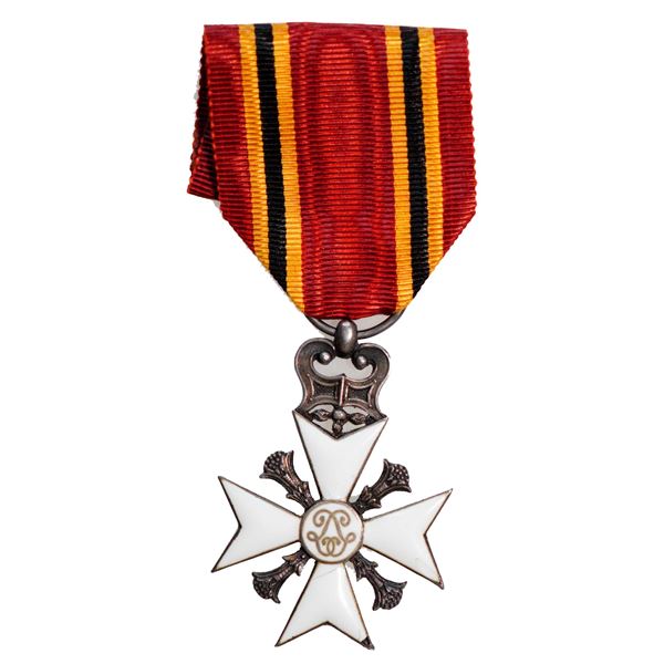 Militaria Medal ; Belgium - Civic Decoration. knight. silver