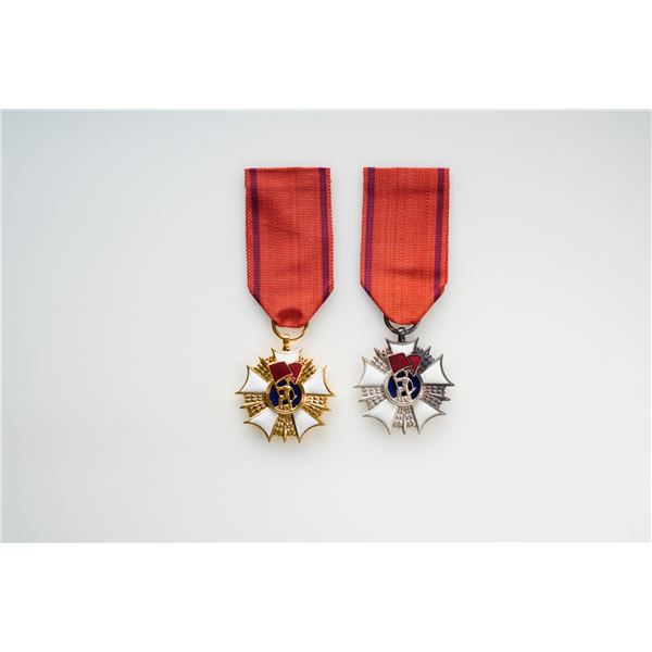 Militaria Medals;  Republic of Poland Order of Labour.  Lot of 2 different issues.