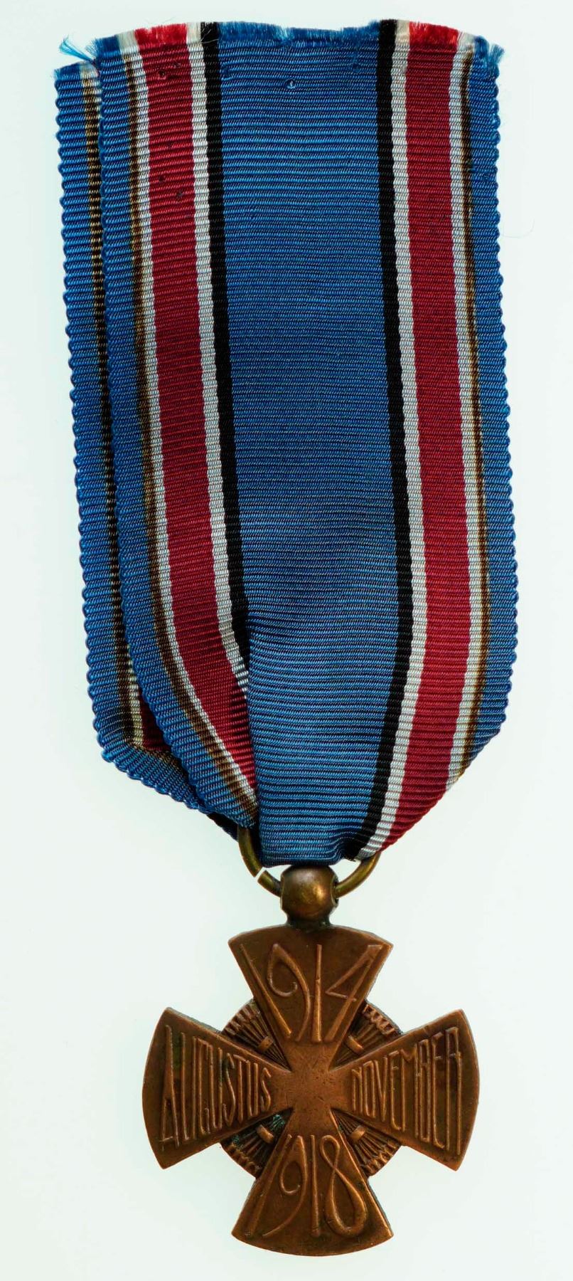 Militaria Medals; WW1 Netherlands Mobilization Cross 1914-1918 w/ribbon.