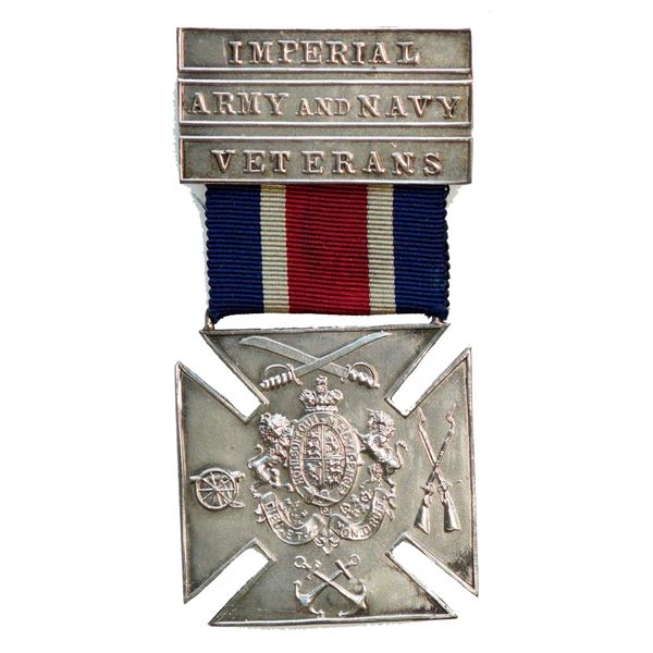 Militaria Medals; WW2 Sterling Silver Imperial Army And Navy Veterans War Medal.