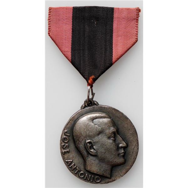 Medal;  Spain Medal of Jose Antonio Primo de Rivera of the Falange. 1958. Cuenca.  See Pic.