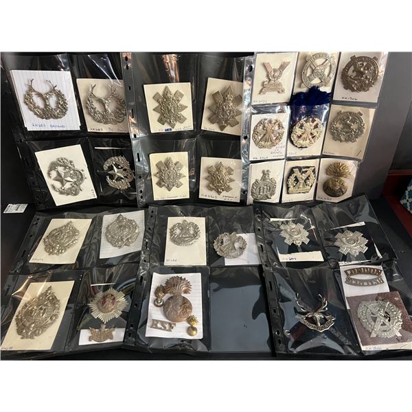 Militaria Insignia;  Collection of 28 various Scottish Regimental badges WWI to WWII related w/possi