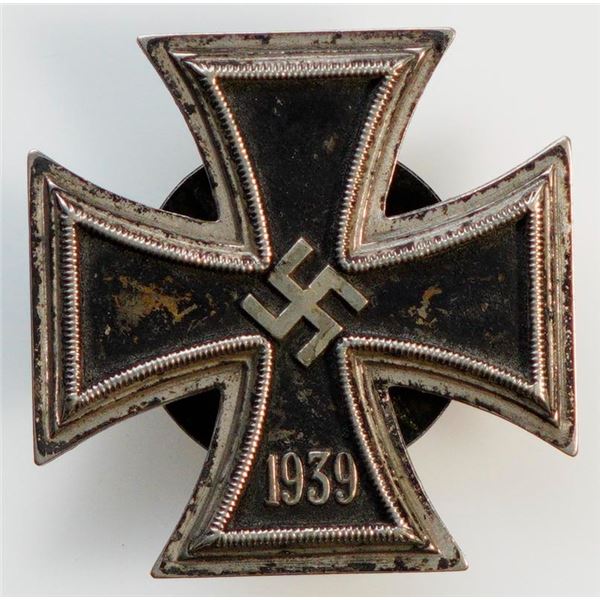 Militaria Medal;  German Iron Cross 1st Class w/screwback.  48th MUS scratched on back.