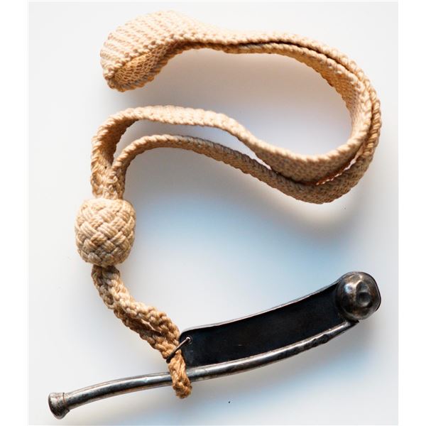 Militaria Dress Wear;  WW2 Bosun's Whistle and lanyard.  See Pic.