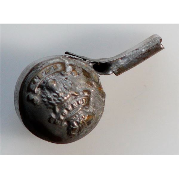 Militaria Insignia;  North West Mounted Police metallic whistle.  See Pic.