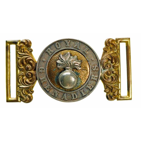 Militaria Dress;  Royal Grenadiers Waist Belt buckle.