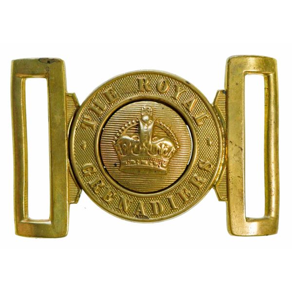 Militaria Dress;  The Royal Grenadiers Waist Belt buckle.