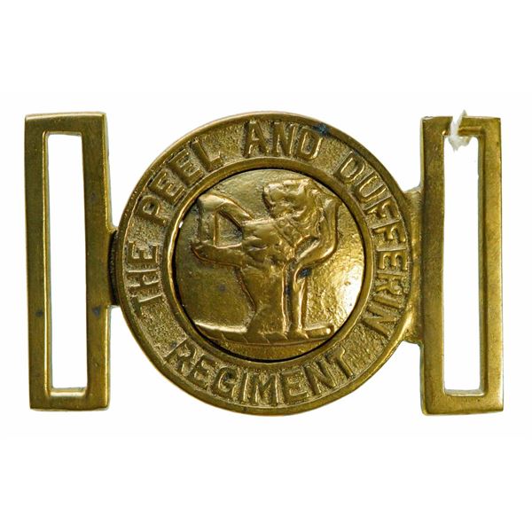 Militaria Dress;  The Peel And Dufferin Regiment Waist Belt buckle.