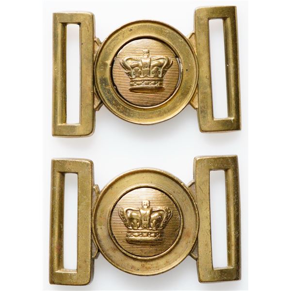 Militaria Belt Buckles;  Victorian Pre-WW1 Belt Buckle.  Lot of 2 issues.   See Pic.