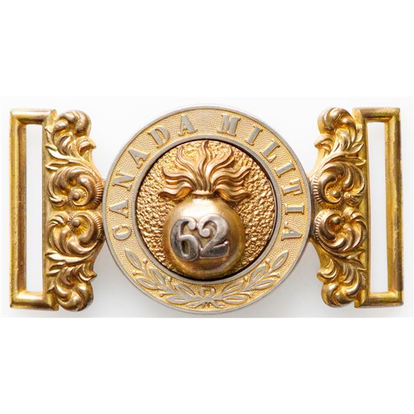 Militaria Belt Buckles;  62nd Regiment Saint John Fusiliers Belt Buckle.
