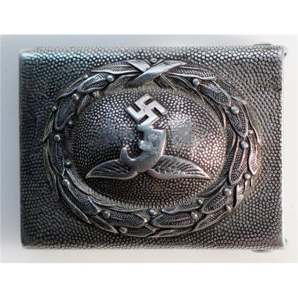 Militaria Dress;  Germany Luftwaffe buckle pre-1937 made Droptail. Dransfeld & Co Menden I.W. Mint.