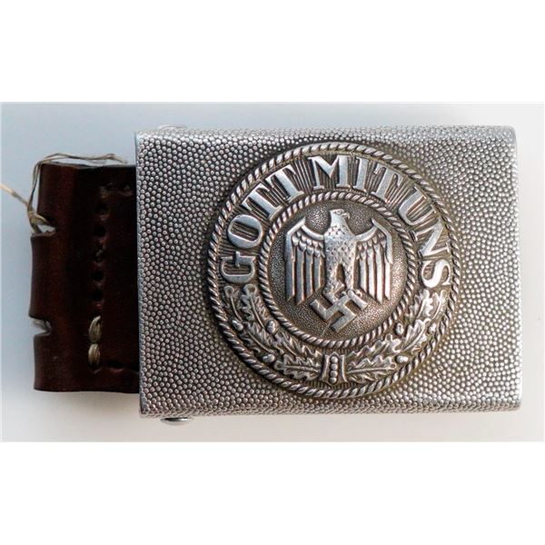 Militaria Dress;  Germany III Reich. Wehrmacht belt and buckle. Dated 1935.