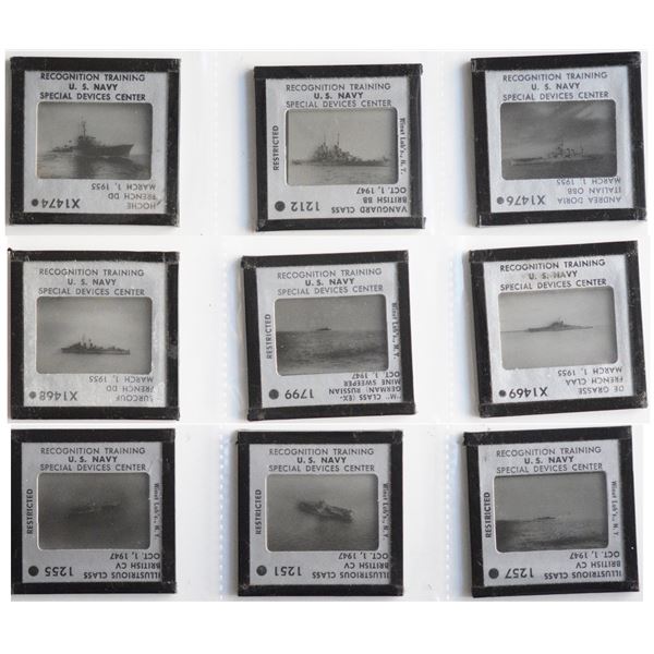 Militaria Photography;  US Navy Recognition Training slides from October 1947.  These were used for 